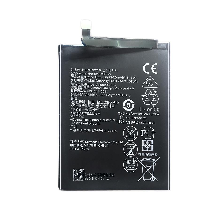 3020mAh HB405979ECW batería para Huawei Honor 6A 8A DLI-AL10 DLI-AL10B DLI-TL20 DLI-L22 JAT-LX3 LX1 L41 L29 AL00 + número de seguimiento