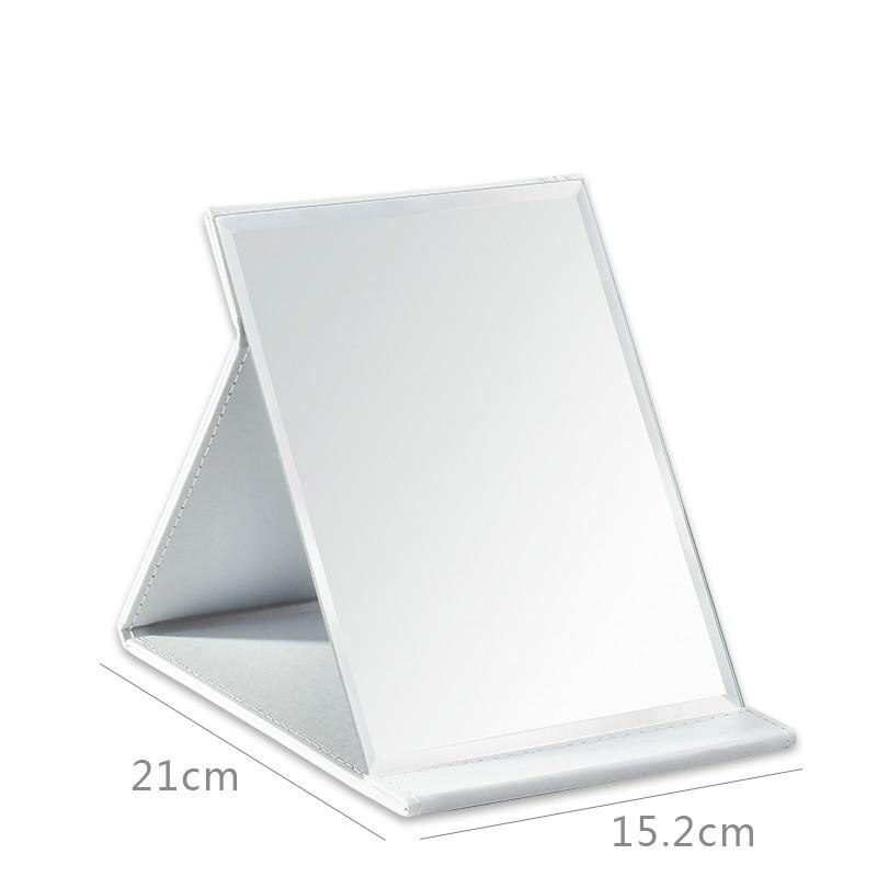 Grand miroir Portable pliable, épais et , HD, minimaliste, pour étudiants: G