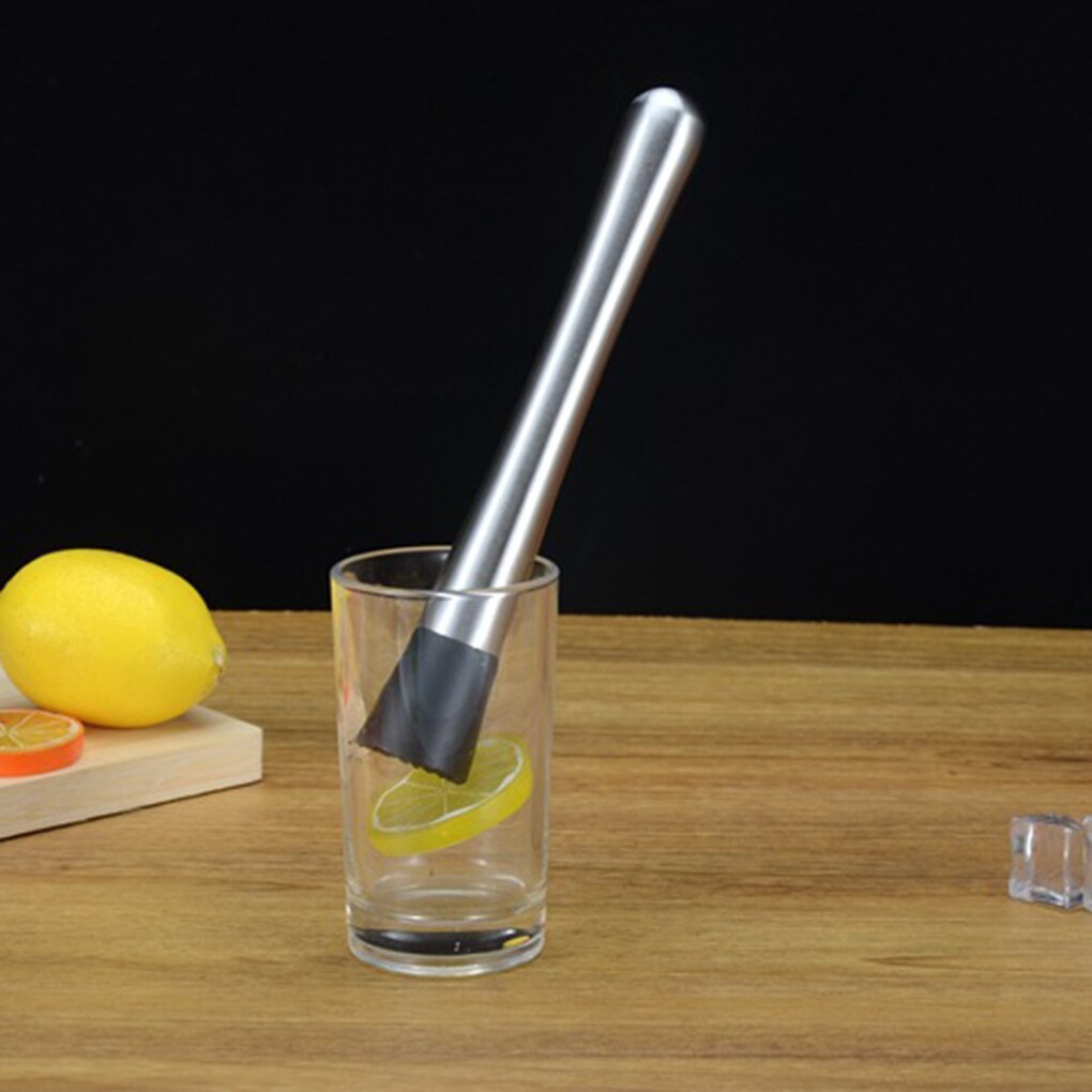 Cocktail Mixer DIY Drink Kitchen Gadget Cocktail Shaker Bar Accessories Wine Mixing Stick 1PC Muddler Stainless Steel