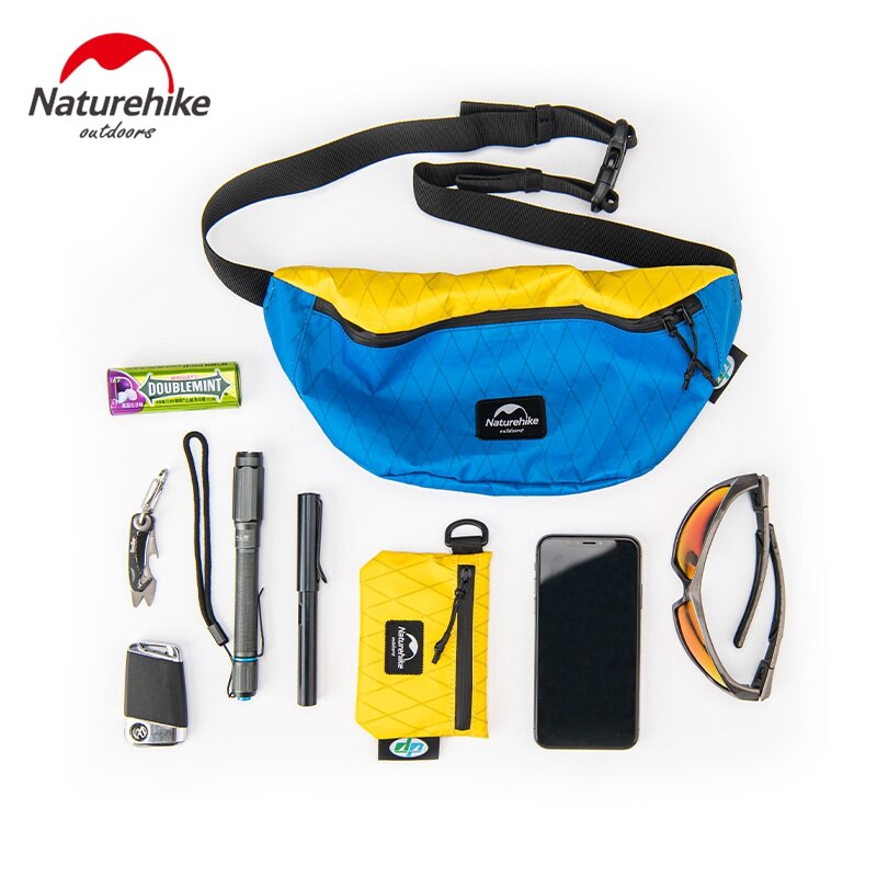 Naturehike x-pac talje taske slidstærke skuldertasker vandtæt sport bælte pakke ultralette til udendørs camping vandreture