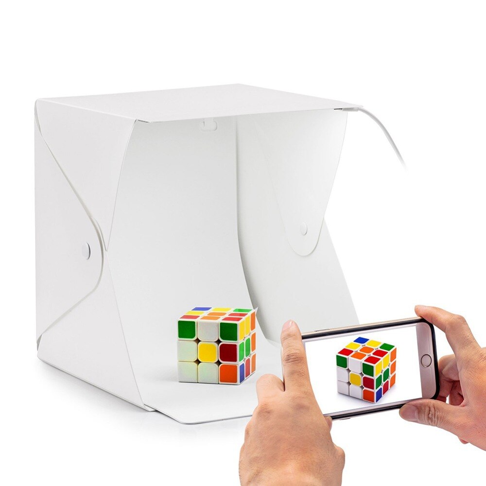 Mini caja de estudio fotográfico con luz Led de 30cm para fotografía, luz LED para sala, tienda de campaña, mesa, accesorios para cajas suaves, caja de luz