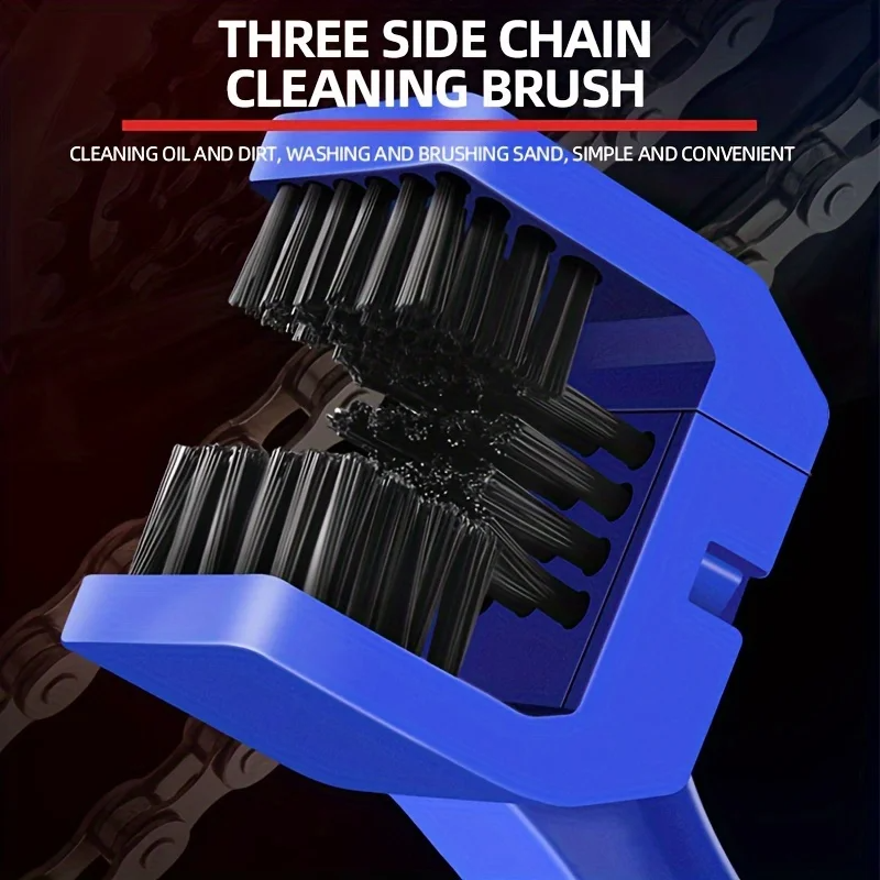 Przenośny czyścik robić łańcucha motocyklowego, roweru szosowego, szczotka robić czyszczenia łańcucha rowerowego, narzędzia motocyklowe, narzędzie robić czyszczenia łańcucha, narzędzie robić konserwacji, Port.