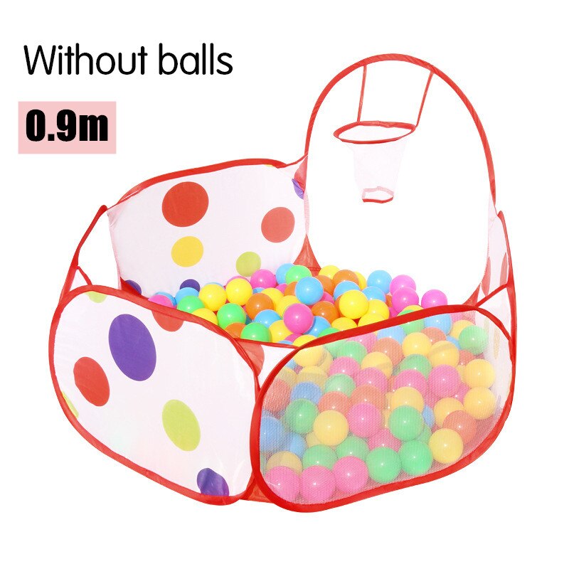 Folding Baby Toys Ball Pool Portable Baby Tent House Crawling Tunnel Ocean Indoor Outdoor Games Kids Tent Playing House: 0.9m