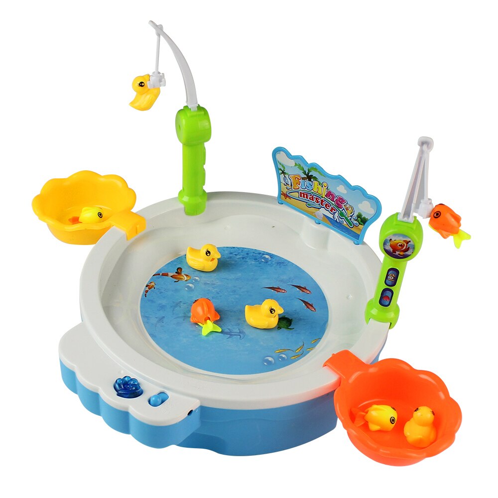 36pcs/lot Fishing Toy with Light Music Fish Rods Electric Learning Educational Toys for Boys Girls Play Fishing Game Outdoor Toy
