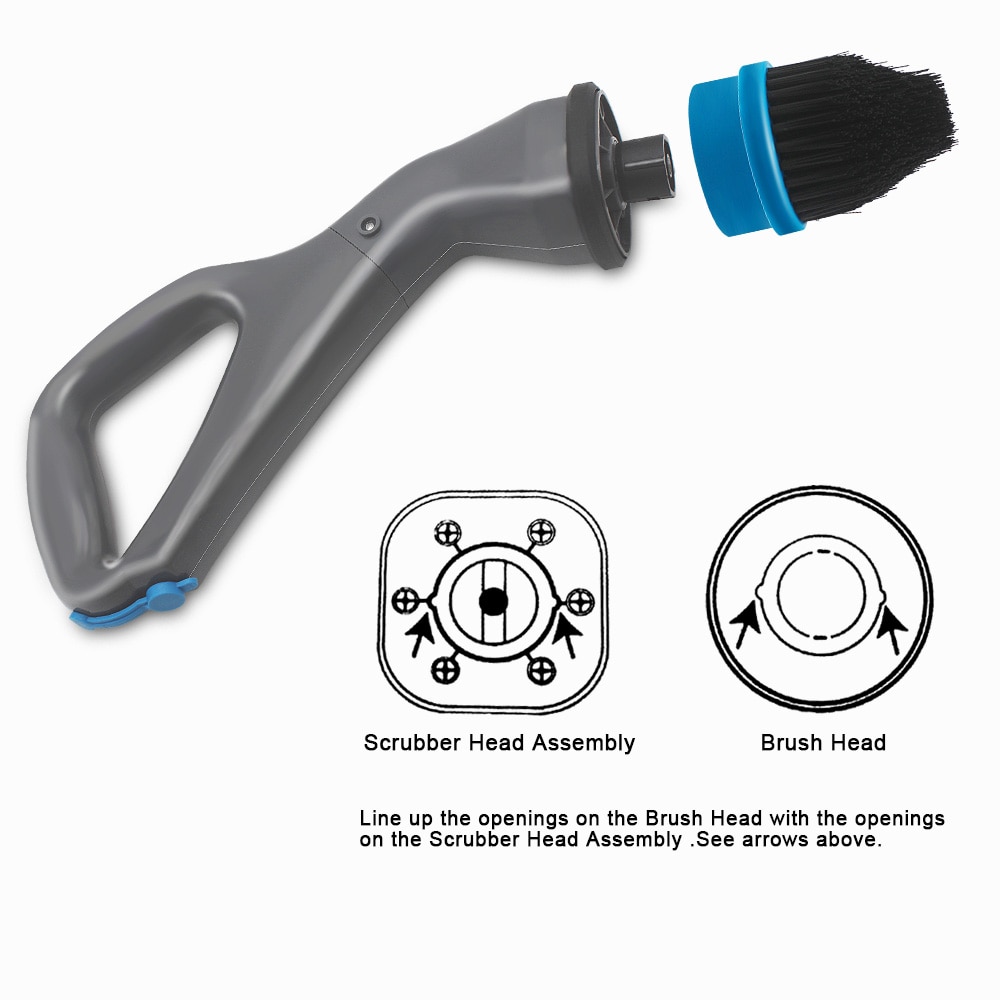 Tv smarl muscle elektrisk spin scrubber turbo scrub rengøringsbørste trådløs opladelig badeværelsesrens håndtag kar vindue