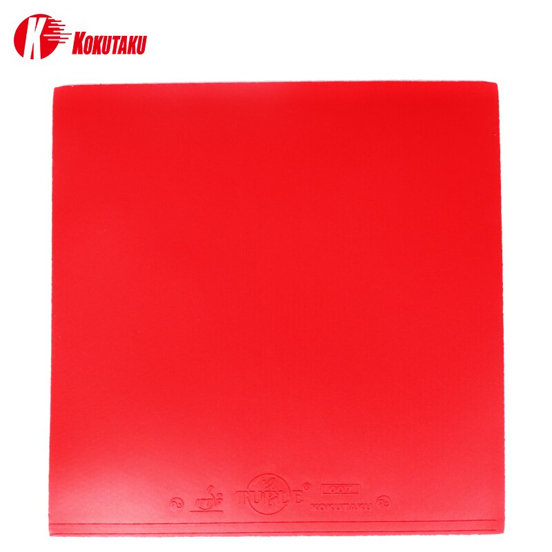 Kokutaku M3 Tacky Table Tennis Rubber Pimples In with Sponge Ping Pong Tenis De Mesa Cake Sponge: Red 2.1MM