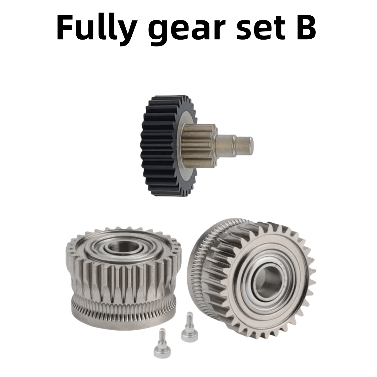 Estrusore K1C Ingranaggio K1 Ingranaggio di trasmissione con filamento interamente in metallo per Ingranaggio EXTRUDER Creality K1 Max nichelato Elevata durezza: nero