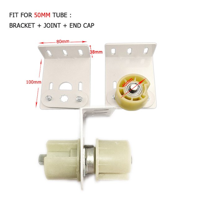 motorized roller blinds clutch 50mm middle joint/middle bracket big size splited up to many small blinds