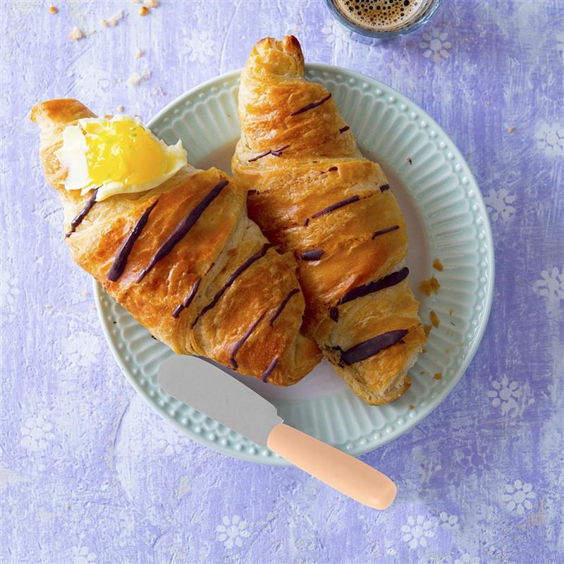 6pcs Butter Knife Stainless Steel Sharp Sturdy Cooking Tool Butter Knife Butter Seprater Wooden Knife for Kitchen Chef Cutting