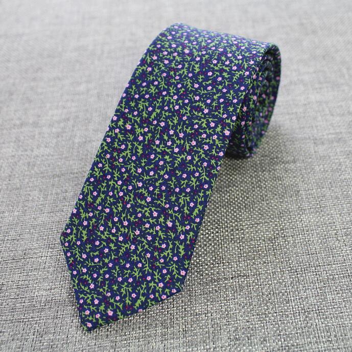 RBOCOTT 6cm Cotton Ties Floral Ties Mens Necktie Casual Suit Wedding Skinny Neck Tie Party Slim Tie Gravatas: 16