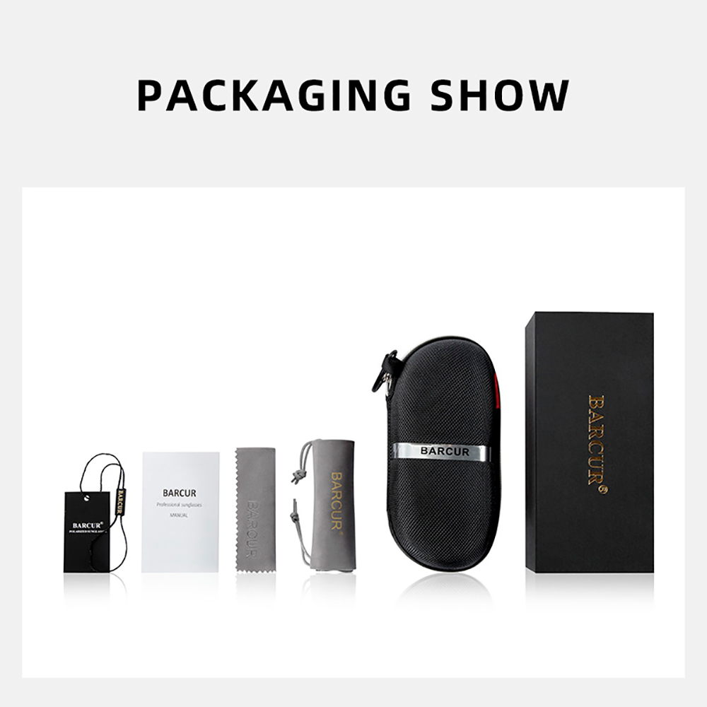Gafas de de BARCUR, gafas de sol de conducción para hombre, gafas de sol polarizadas para hombre, accesorios con embalaje