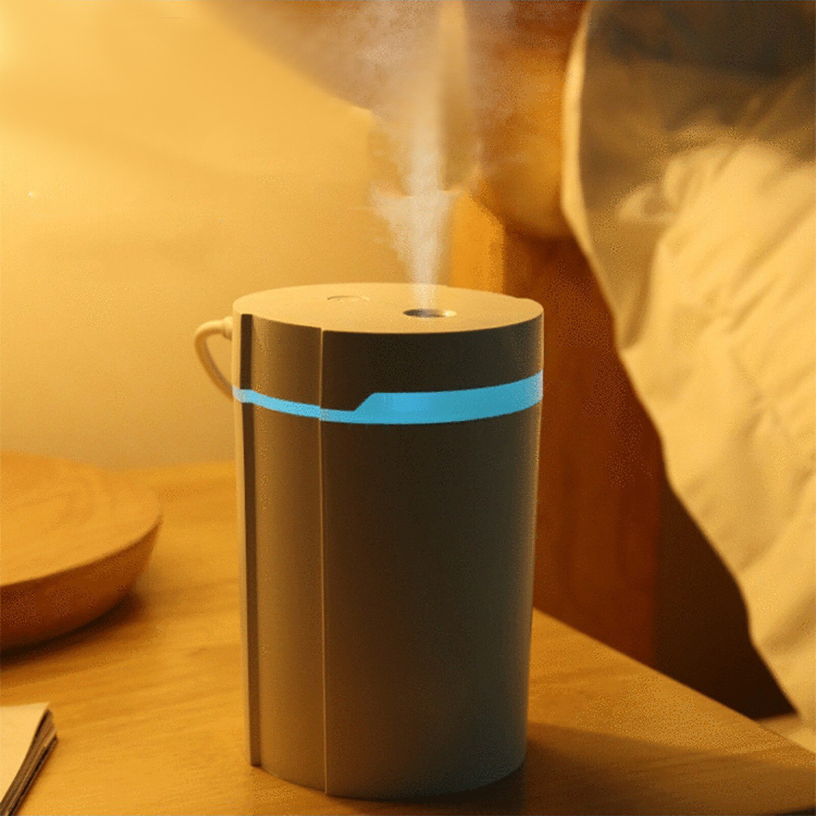 Home Air Freshener Diffuser Cool Mist Humidifier Diffuser 280ml Small Humidifiers For Bedroom With Star Led Night Light#p30