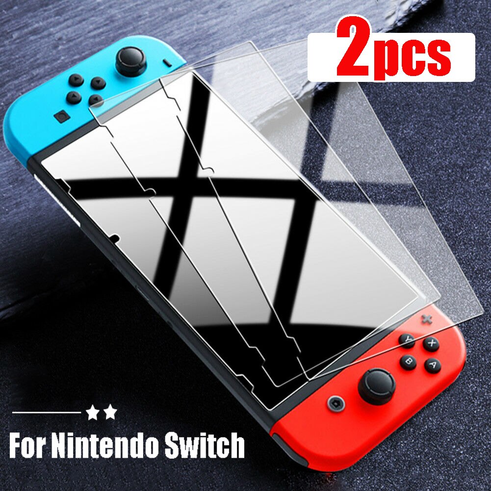 3Pack Voor Nintendo Switch Ns Gehard Glas Screen Protector 9H Hardheid Glas Voor Nintendos Schakelaar Lite Nintend Screen film: 2 Pieces