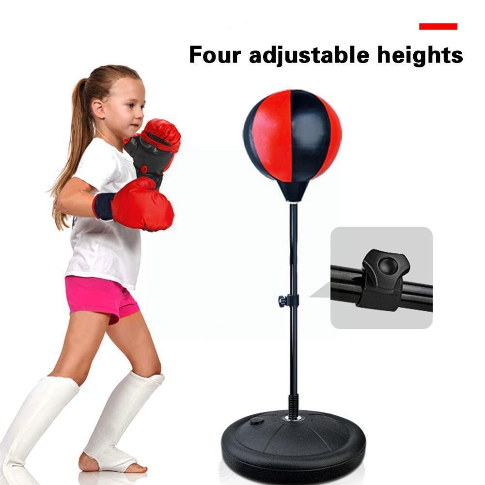 Adjustable Vertical Boxing Ball Fitness Boxing Punch Boxing Relaxed Speed Bag Bag Ball Punching For Kids Pear Speed D4w6 T2r4