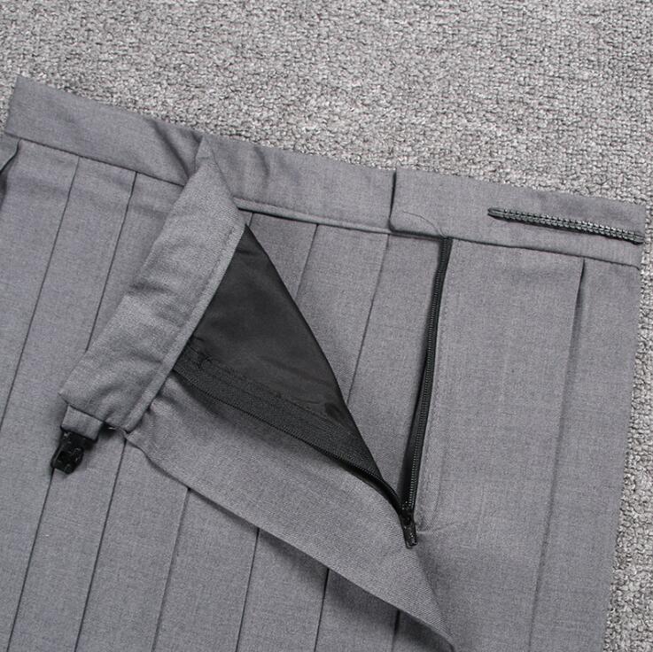 Terno japonês de marinheiro, uniforme escolar, roupa japonesa de estudante, uniforme jk, camisa, saia longa, casaco, três/conjunto, conjunto cinza