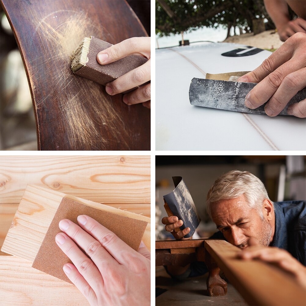 carborundum Sandpaper 36pcs наждак 400 - 3000 Grit Wet & Dry for Automotive Sanding Wood Furniture Finishing Metal Work