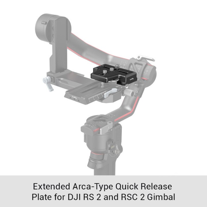 Piastra a sgancio rapido di tipo Arca estesa SmallRig per DJI RS 2 e RSC 2 Gimbal 3162/2851: Quick Release Plate