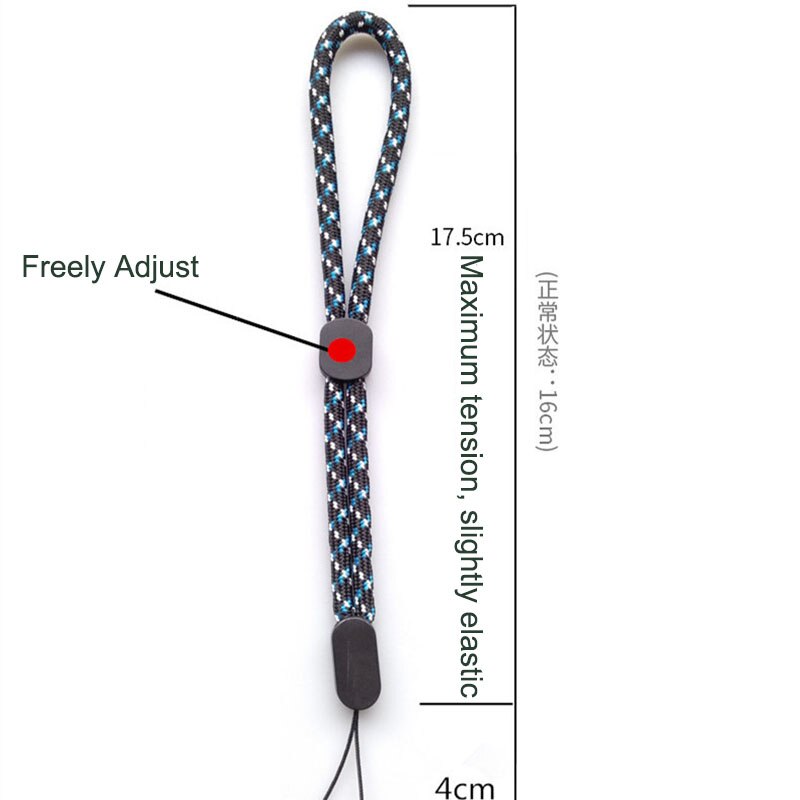 1-5 PCS 17 Cm Einstellbare Hand Handgelenk Lanyard Gurt String Für Handy Schlüssel Schlüsselanhänger USB-Sticks U Disk Kamera AirPods