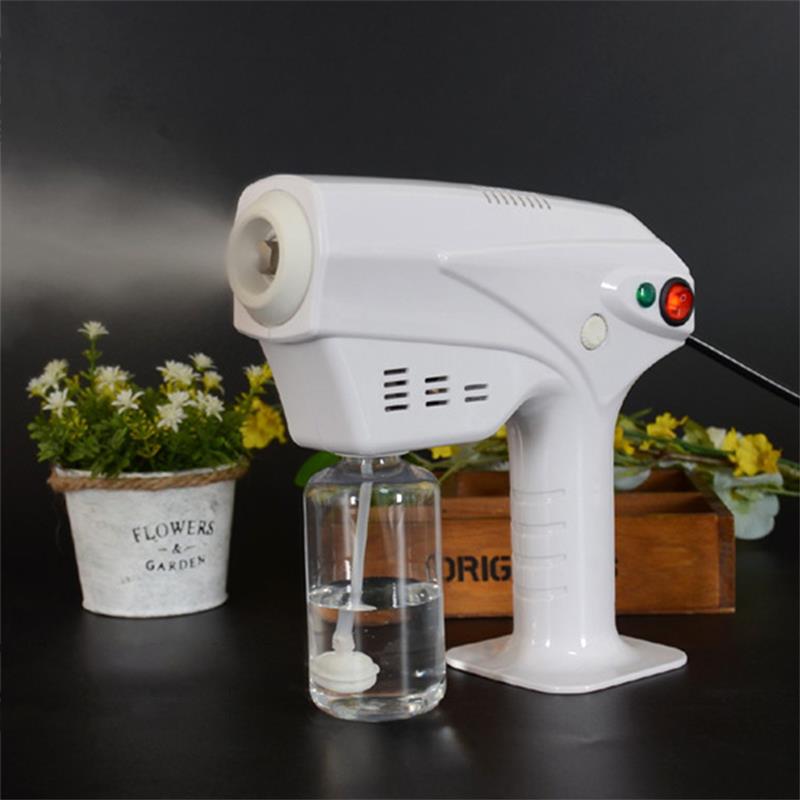 1200W 220V 250ml Electric ULV Sprayer Blue Light Portable Fogger Machine Hair Nanos Steam Spray Guns Hospital Home Disinfection