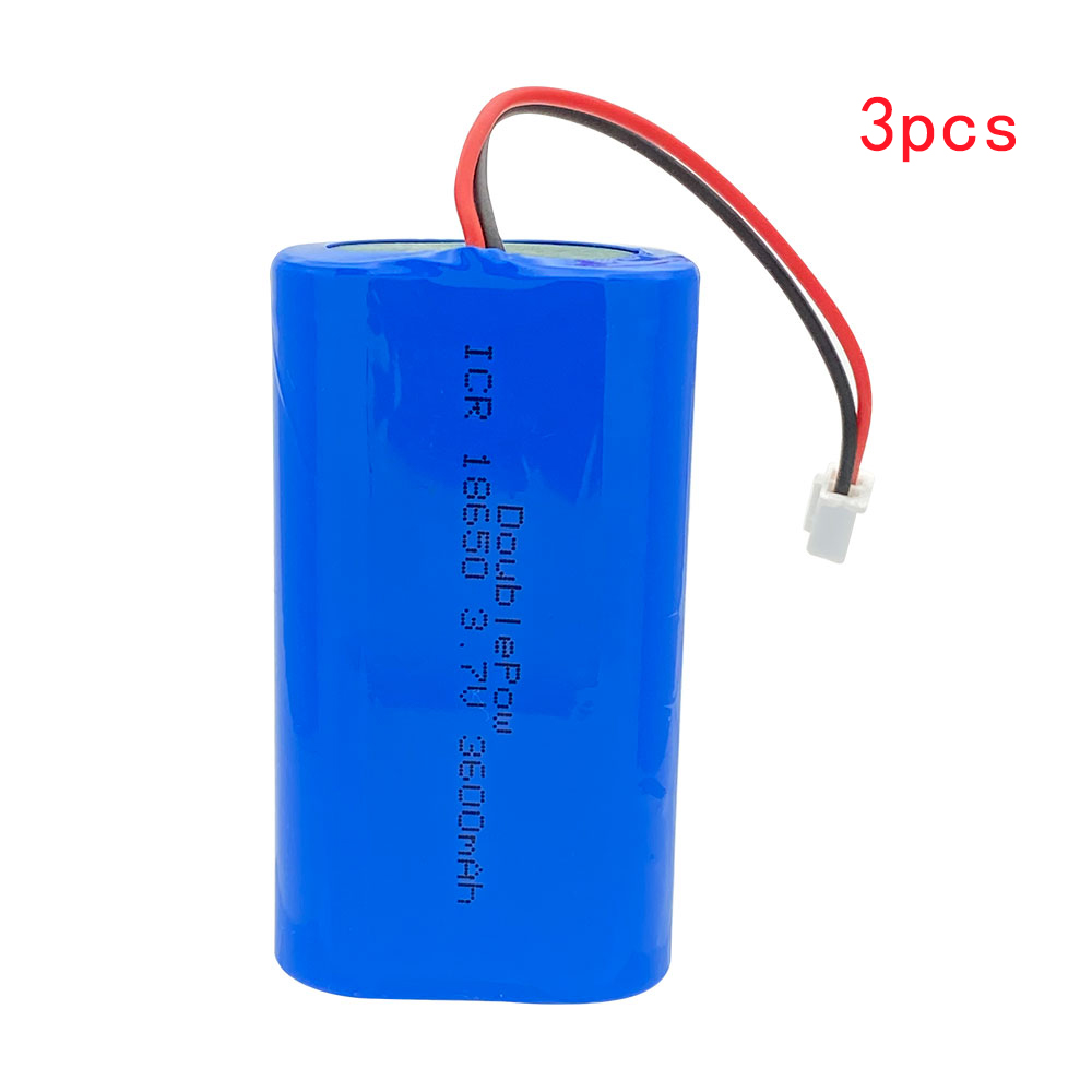 3.7V 18650 Battery 3600mAh Lithium Battery Packs Rechargeable Battery For LED Light Power Toy Accessories Security Equipment: WHITE