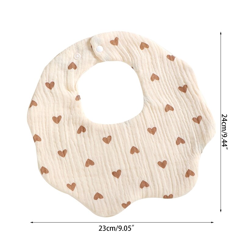 360 Graden Rotatie Burp Doek Baby Bloemvorm Voeden Bib Bandana Sjaal 6-Lagen Katoen Gaas Absorberende Speeksel Handdoek g99C