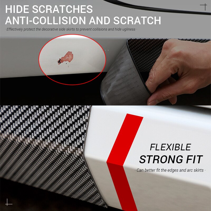 Auto Sticker 5D Koolstofvezel Auto Protector Sticker Voor Anti Scratch Auto Vinyl Voertuig Body Deur Rand Kofferbak Film Auto producten