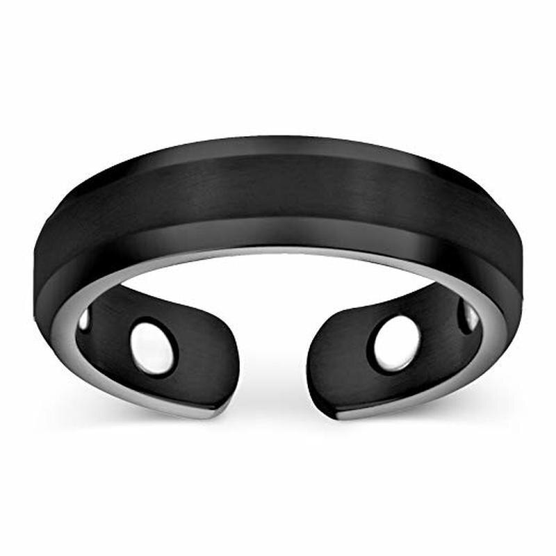 Unisex Matte Fertig Gesundheit Energie Einfache Einstellbare Öffnen Kupfer Überzogene Ringe für Arthritis Schmerzen Relief Hologramm Ring