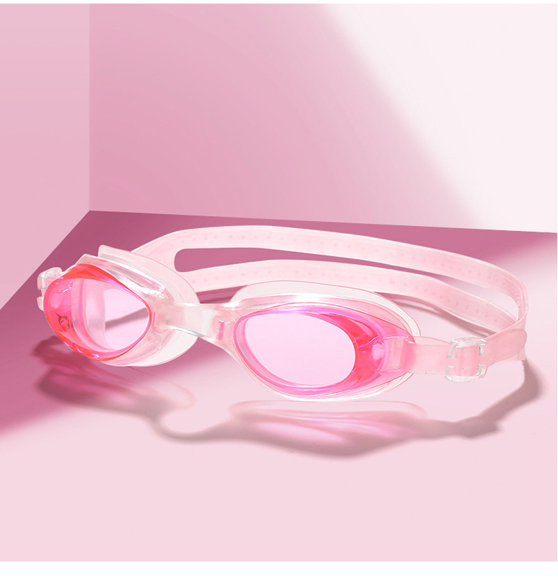 Antibeschlag-wasserdichte Schwimmbrille, Schwimmbad, Schwimmen, Sport, Wasserbrille, Brillen mit Tasche für Männer, Frauen, Jungen, Mädchen: Rot