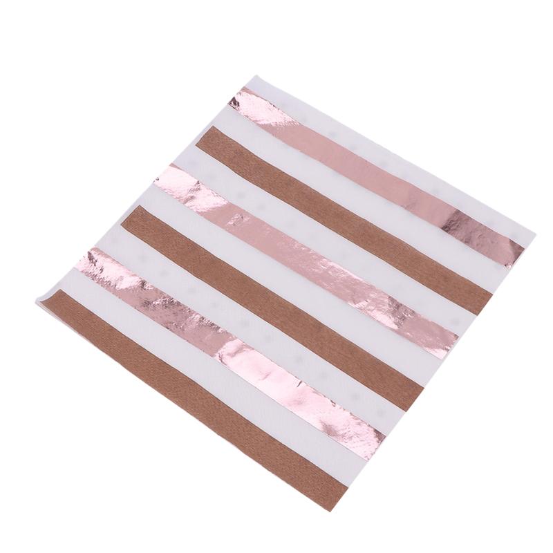 36PCS Wegwerp Servies Set Zeshoekige Gestreepte Servetten Papier Gerechten Borden Voor Birthday Party Servies Set