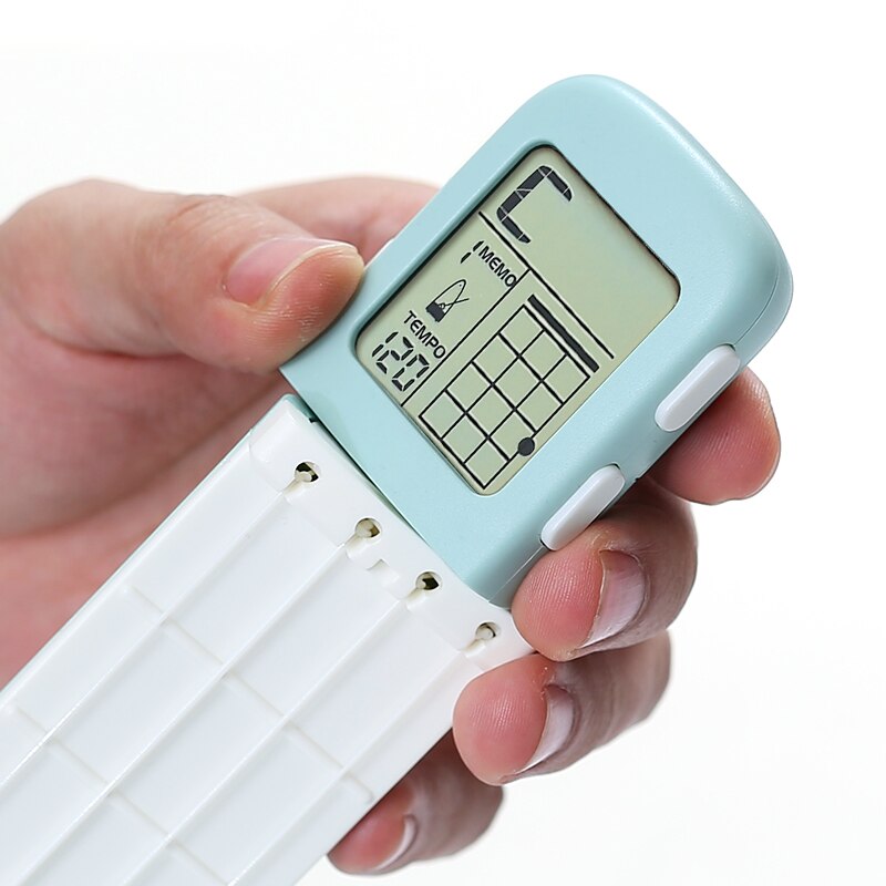 Portable 4-Tone Pocket Ukulele Chord Trainer Practice Tool Can Rotate Chord Diagram Screen Ukulele Finger Trainer For Beginners