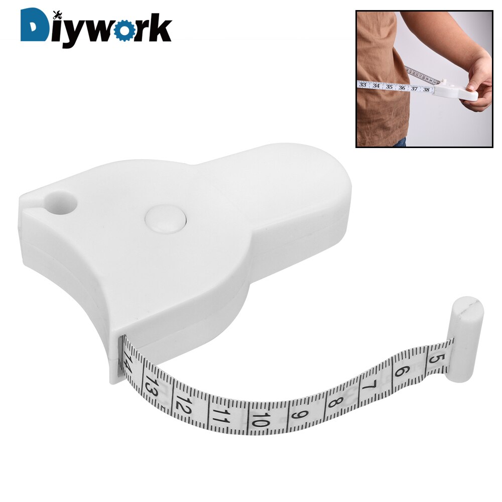 Diywork 150 Cm Intrekbare Heerser Lichaamsvet Gewichtsverlies Meten Gauging Tool Voor Fitness Nauwkeurige Tool Schuifmaat Meten Tape