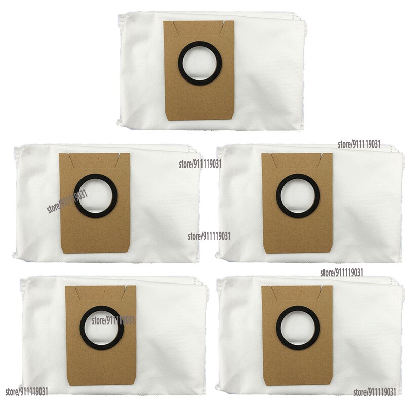 Sacs de poussière pour aspirateur Robot ECOVACS DEEBOT X1 OMNI, sacs anti-fuite de grande capacité, pièces de rechange, accessoires: 5PCS Dust Bag