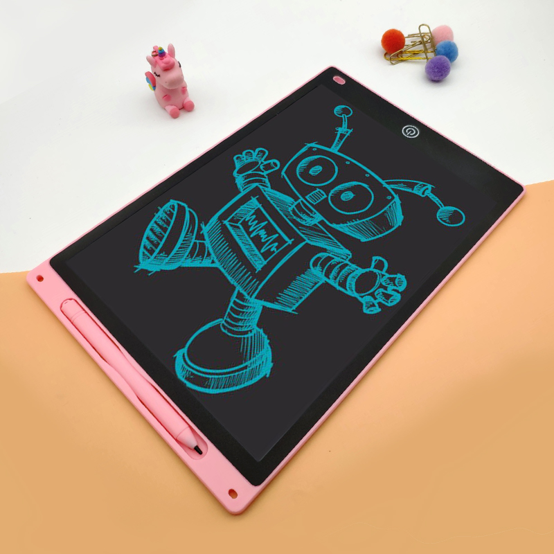 12 Zoll elektronisches Zeichenbrett (Helligkeits steigerung um 20%), Schreib tablet für Kinder, buntes Bildschirm-Doodle-Board