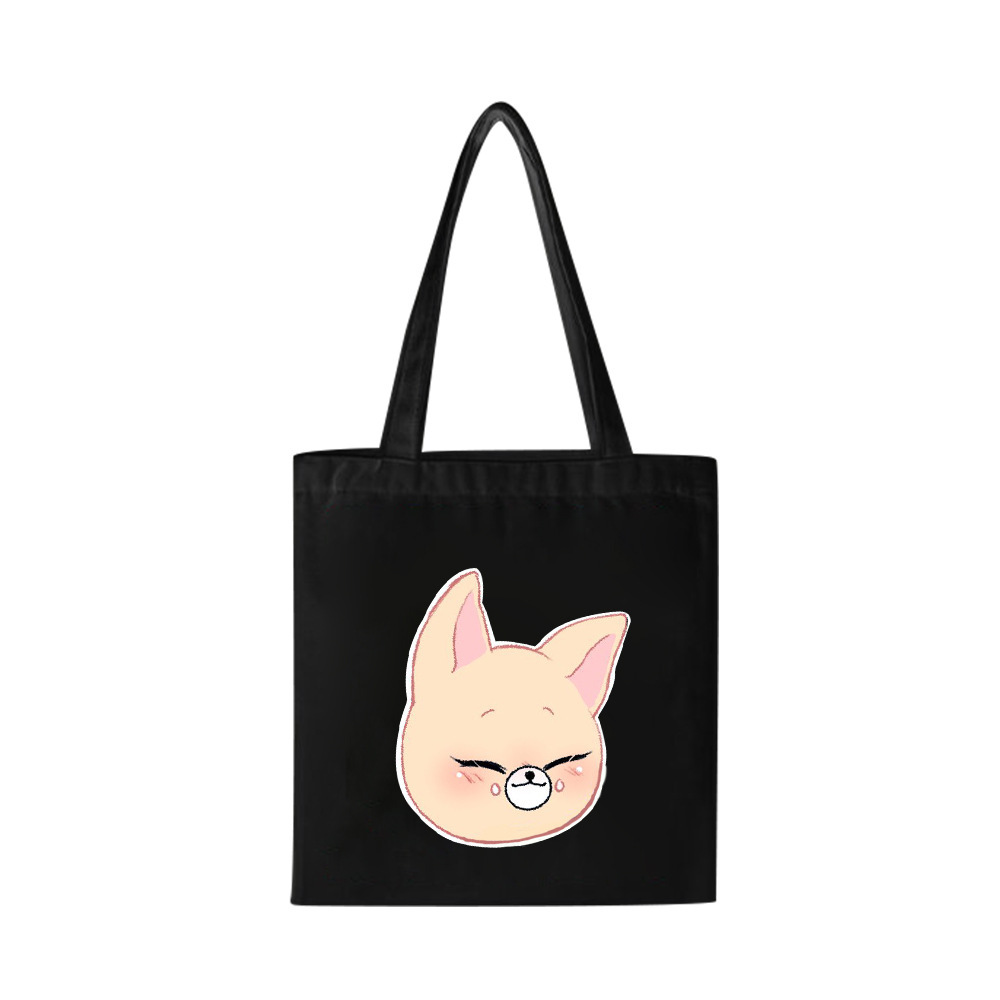 Stray Kids Tote Bags SKZOO Canvas Shoulder Bag HAN BANG CHAN CHANGBIN FELIX SEUNGMIN HYUNJIN LEE KNOW Shopper Bolsas Handbag: 12