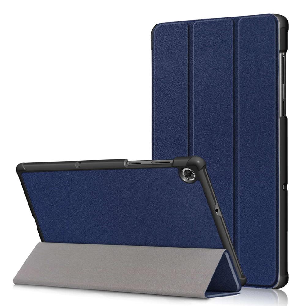 Sprawa dla Lenovo Tab M10 FHD Plus TB-X606X X606F 10.3 inteligentny pokrywa Funda dla Lenovo Tab M10 HD X306X X505X X605F 10.1 "stojak powłoki: SZ DarkBlue / M10 HD 2nd Gen X306