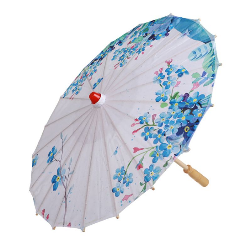 Paraguas artístico de tela de seda china, sombrilla decorativa de estilo clásico, papel de aceite pintado,