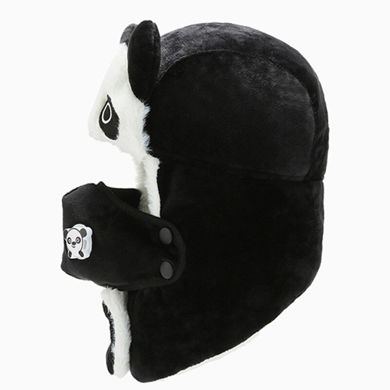 Kinder's earmuffs Hut mit Atmung Ventil warm Winter Samt Bomber Hüte Pro Kinder Jungen Mädchen Karikatur niedlich Ski Deckel