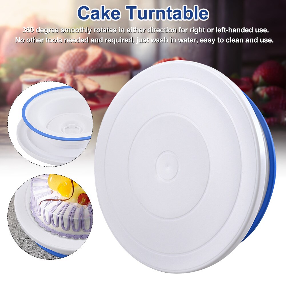 11inch Display Platform Home Kitchen For Decorating Easy Clean DIY Food Making Rotating Cake Turntable Storage Stand Restaurant