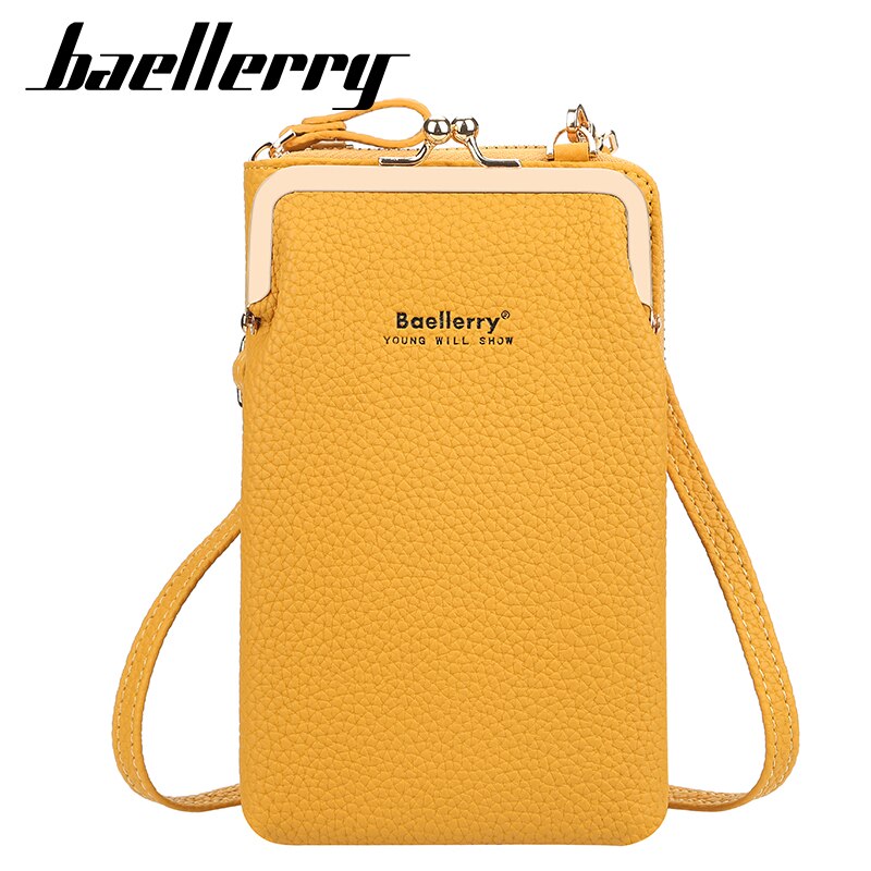 Baellerry Crossbody Bags Women Mini PU Leather Shoulder Messenger Bag For Girls Bolsas Ladies Phone Purse Zipper