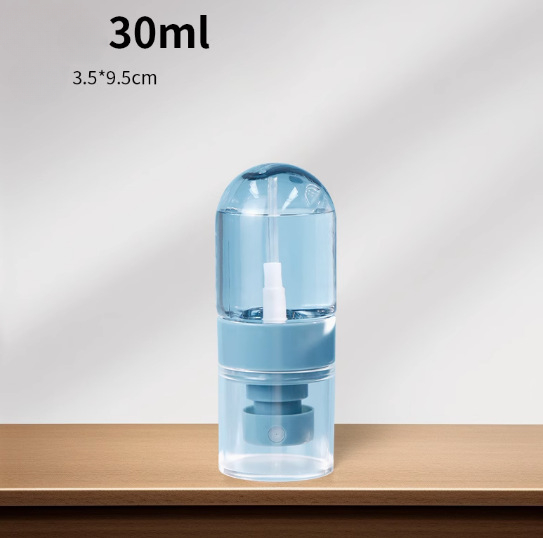 4 Stuks 30 Ml 60 Ml 80 Ml 100 Ml Draagbare Hervulbare Fijne Mist Spray Fles Lege Cosmetische Containers spray Verstuiver Mini Reizen Fles: Light Grey