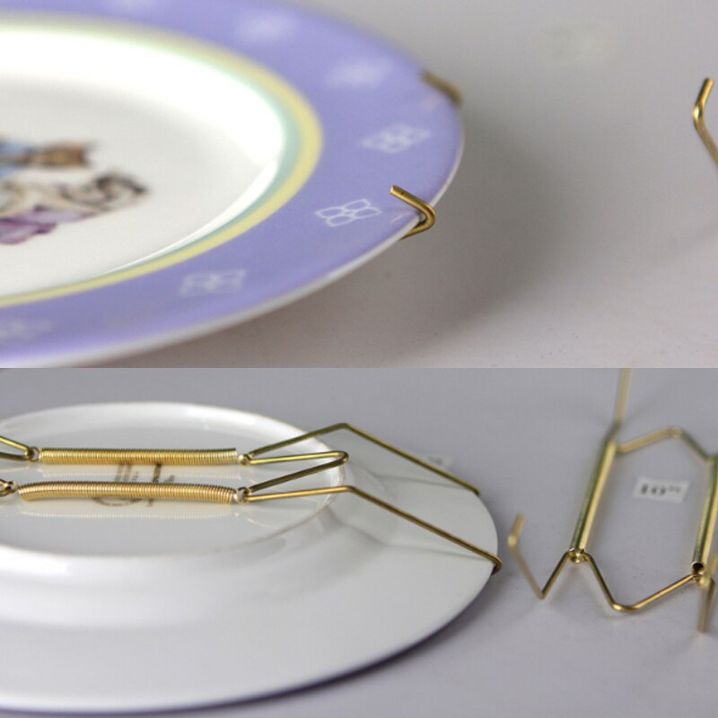 Suporte de parede de aço inoxidável para primavera, ganchos para prato, decoração, gancho para pratos, ganchos decorativos, suporte de parede para decoração de casa, 1 peça