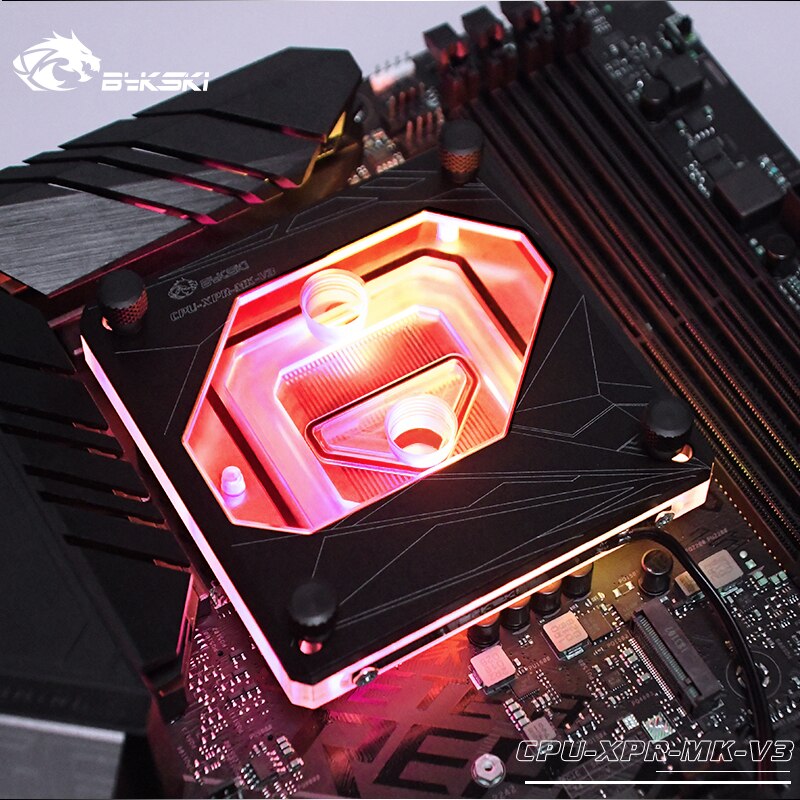 Bykski RGB Led CPU Water Cooling Block for Intel 115x 1200 CPU-XPR-MK-V3