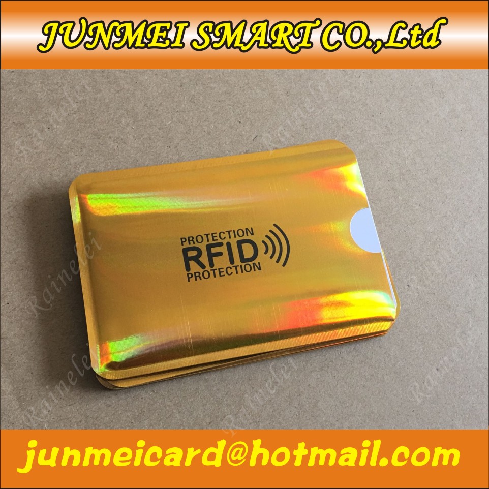 Cartes de blocage coloré 6 pièces, manches Anti RFID, carte blindée NFC, prévention de balayage non autorisé, étui de Protection pour carte d'identité