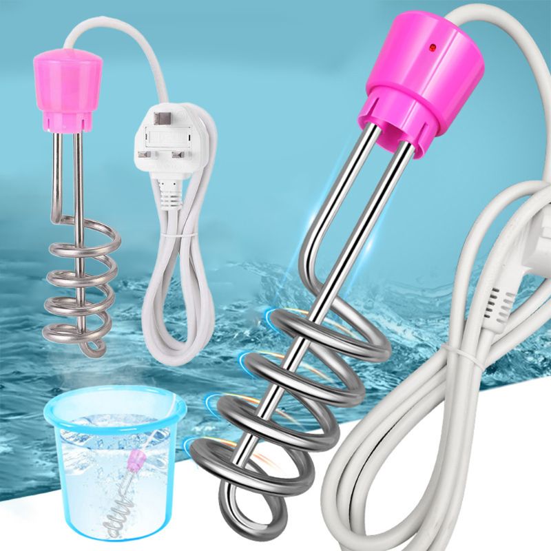 Calentador de agua flotante eléctrico en espiral, calentador de elemento calefactor portátil para bañera, piscina, artículo