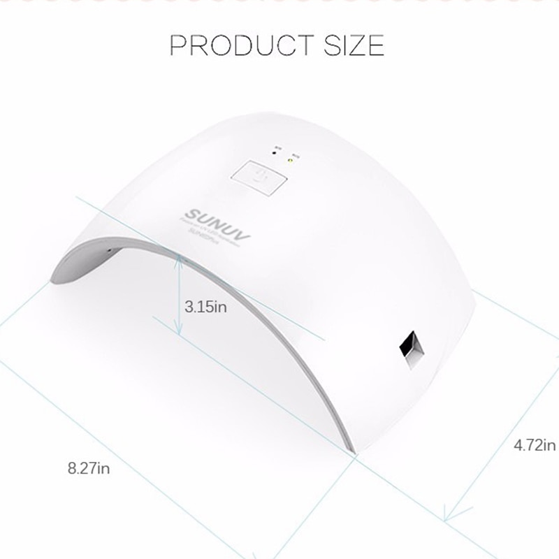 SUNUV — Lampe sèche-ongles SUN 9C Plus 36W UV en forme d&#39;arc, pour gel UV LED, Nail Art, solution parfaite pour le séchage du pouce