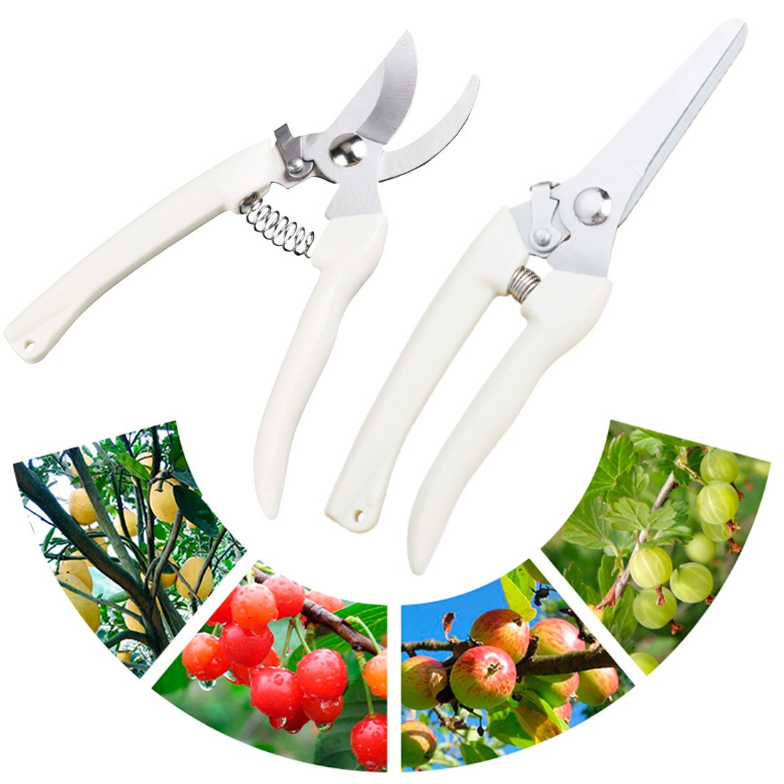 Gardening Secateurs Scissor Stainless Steel Garden Scissors Grafting Tool Fruit Tree Pruning Shears Bonsai Pruners Garden Shear