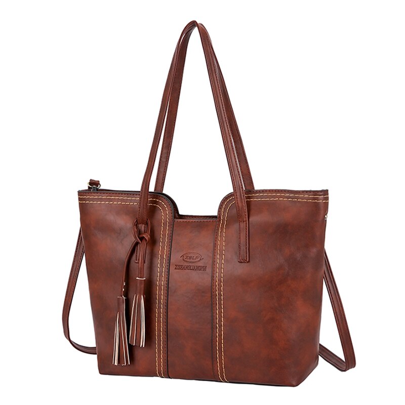 Luksusmærke kvinder håndtaske kvindelig taske læder skuldertasker damer høj kapacitet vintage messenger tasker