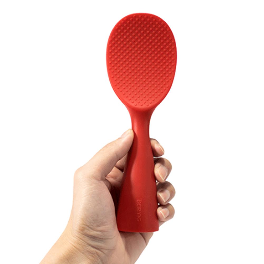 Silicone Rice Spoon Multi-purpose High Temperature Resistance Spoons Heat Insulation Coating Spoon Tableware Cultery