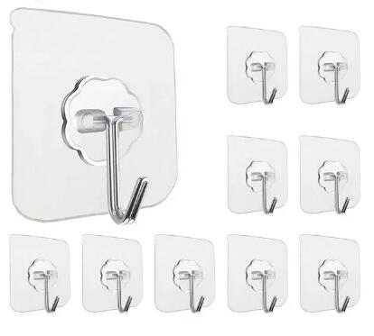 Ganchos de pared de acero inoxidable para fregadero, soporte de esponja autoadhesivo, organizador de cocina, estante de secado de drenaje, ganchos de pared, Bola de alambre, almacenamiento de trapo: Borgoña