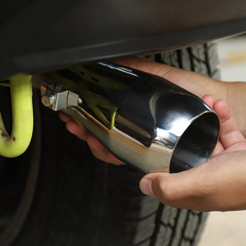 Auto Uitlaat Eindpijpen Uitlaat Uitlaat Met Deurslot Schakelaars Cover Trim 3Pcs